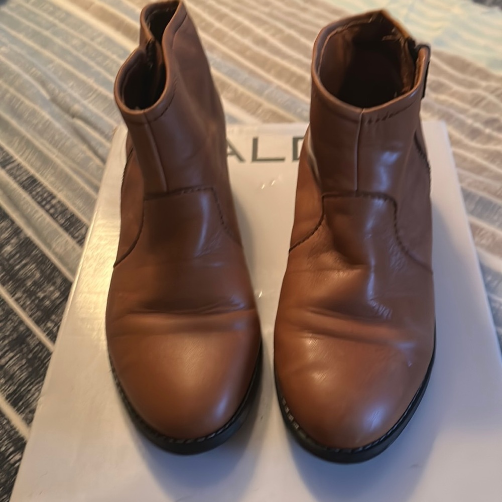 Aldo rust color brown barely worn ankle boots size 37 (7)